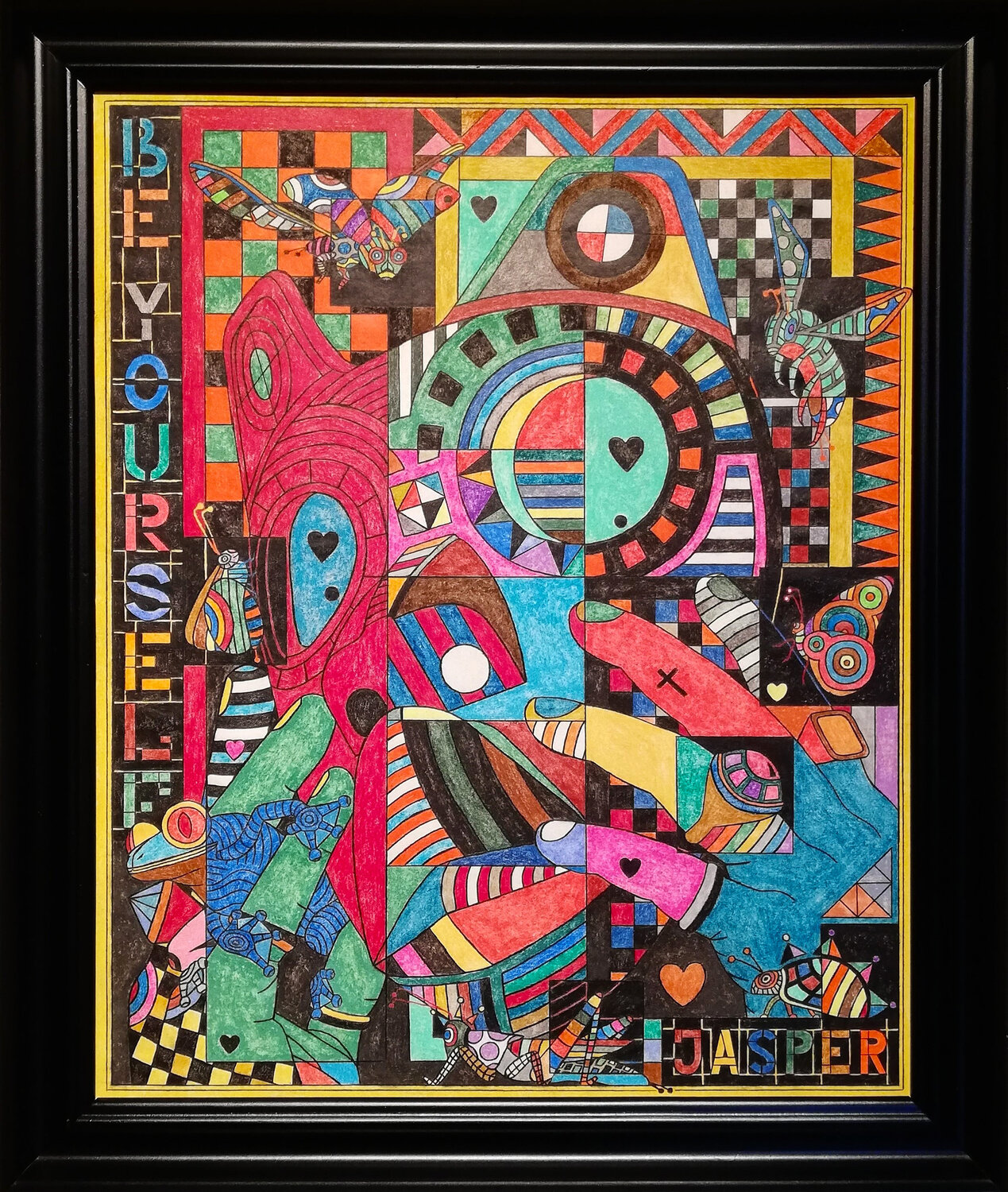 Living Mask. Jasper Borup Original painting for sale