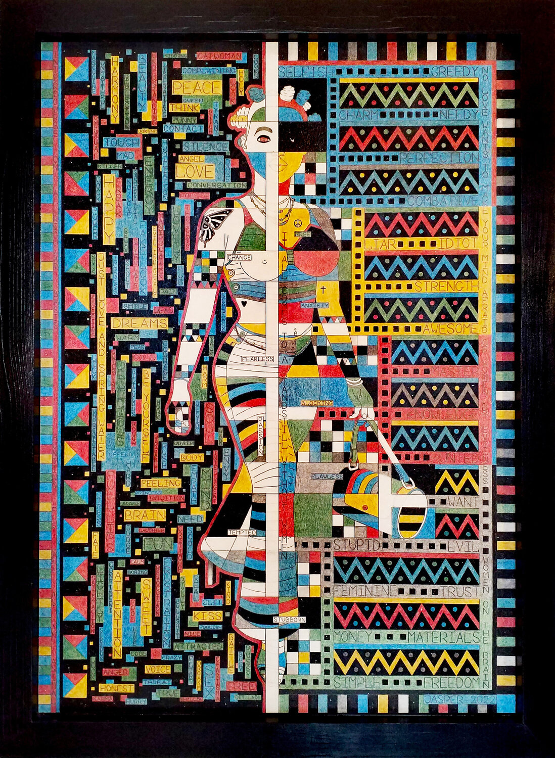 Women On The Brain. Jasper Borup Original painting for sale