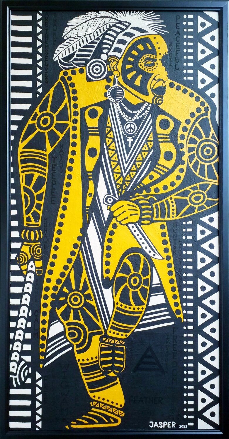 Native Americans. Jasper Borup Original painting for sale