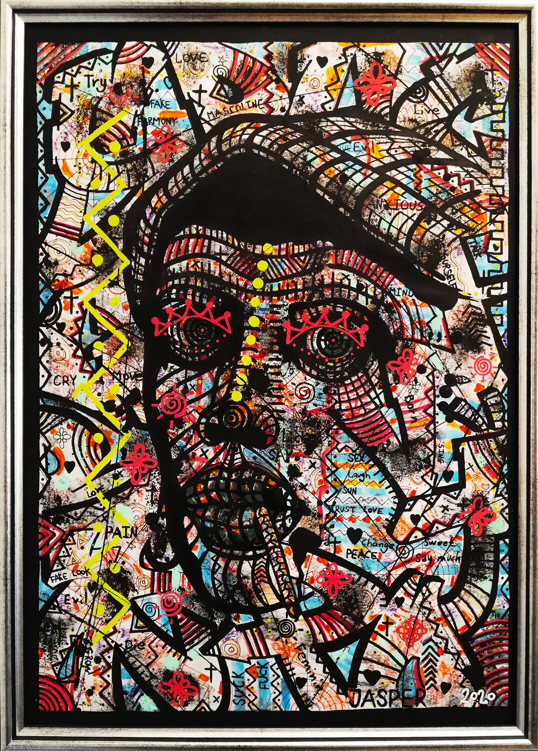 Expression & Attention. Jasper Borup Original painting for sale