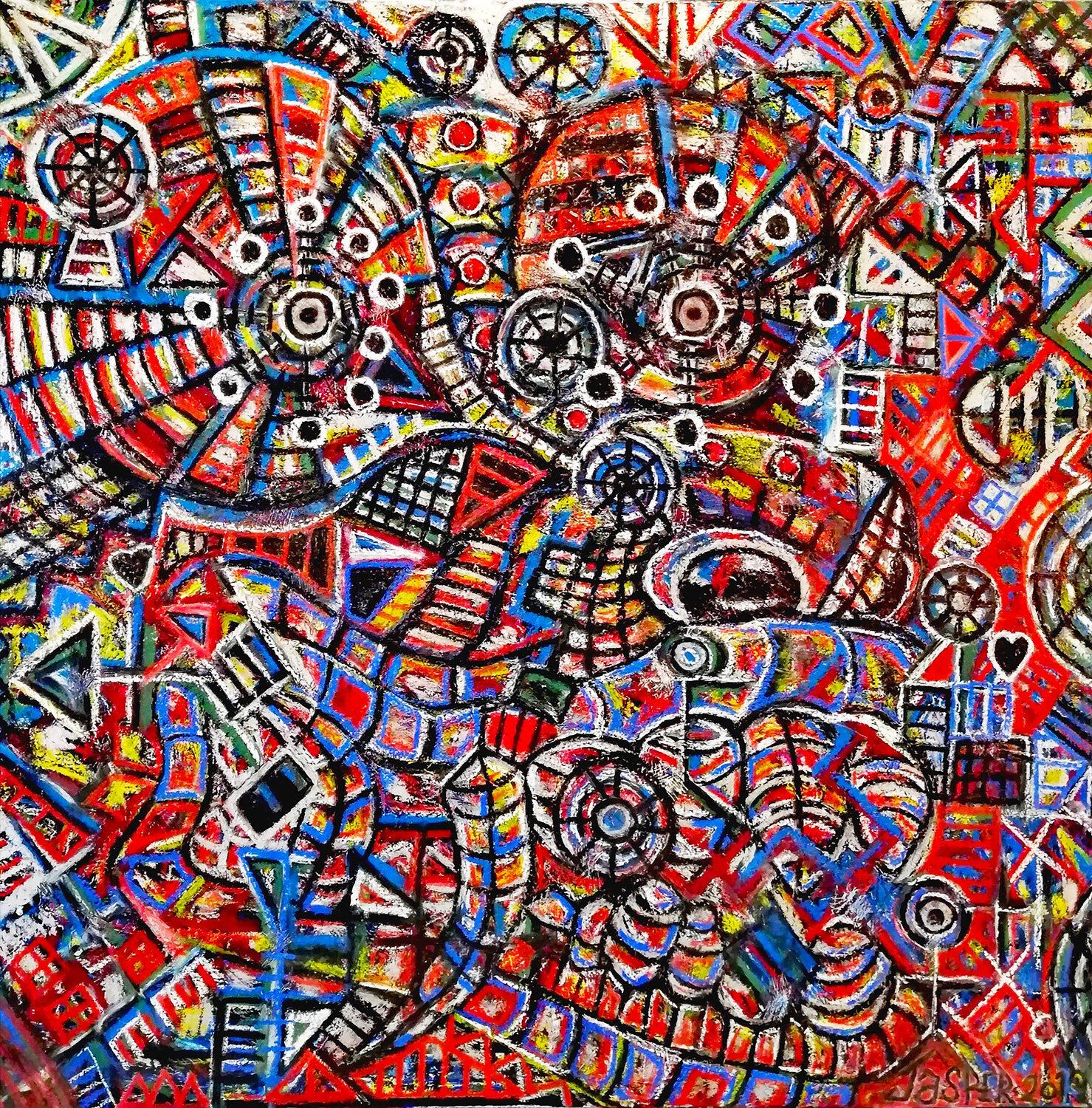 Danger Zone. Jasper Borup Original painting for sale