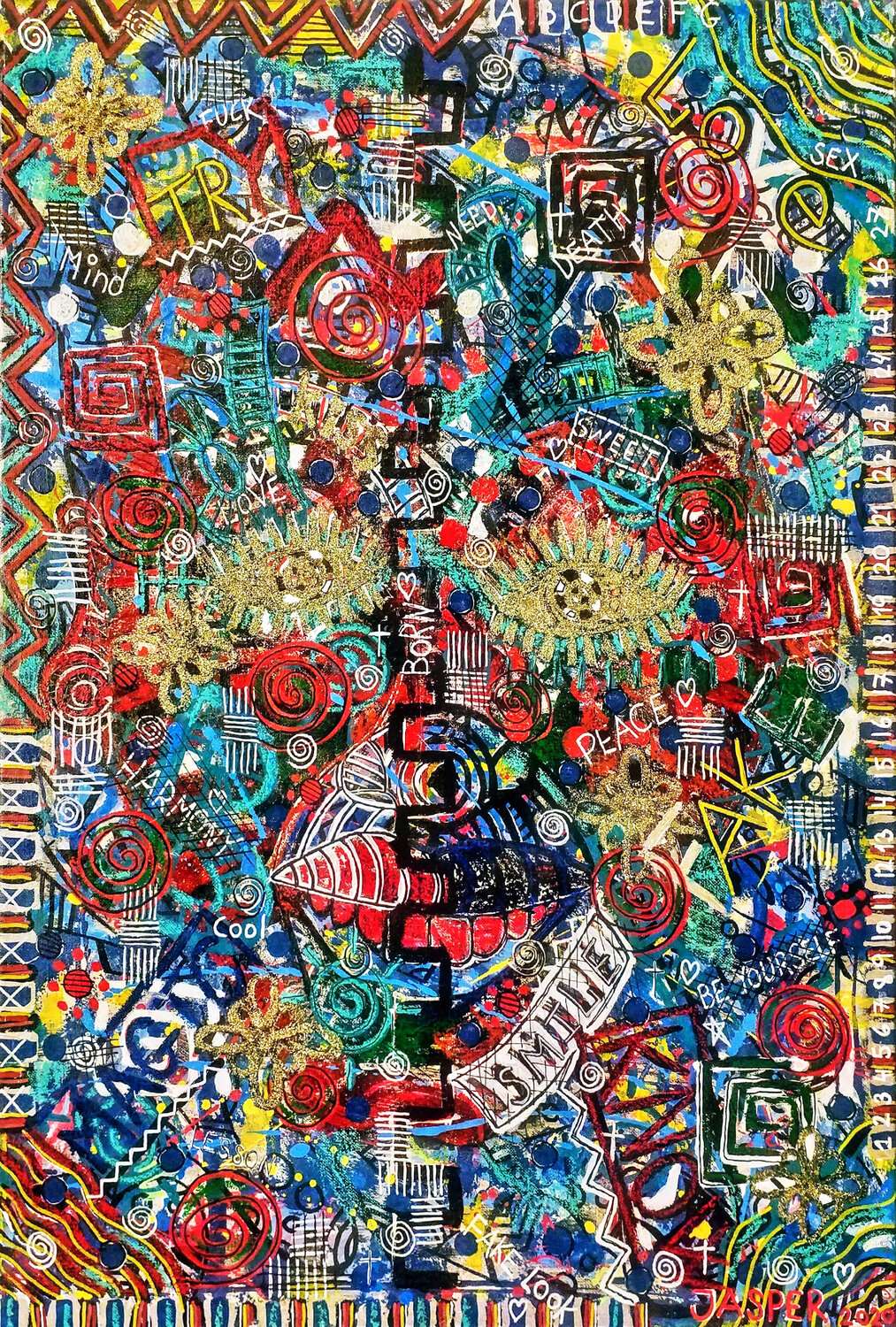 Mood to Smile. Jasper Borup Original painting for sale