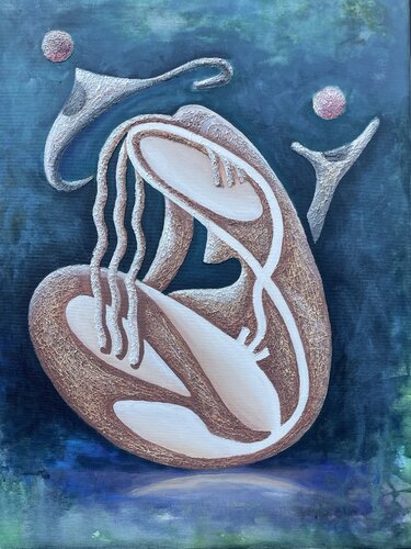 Mermaid in Perfect Balance by Mykola Babiy, Painting for Sale on Select