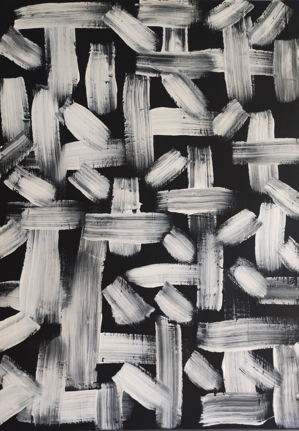 Snow lanes Idalija Gerviene Original painting for sale