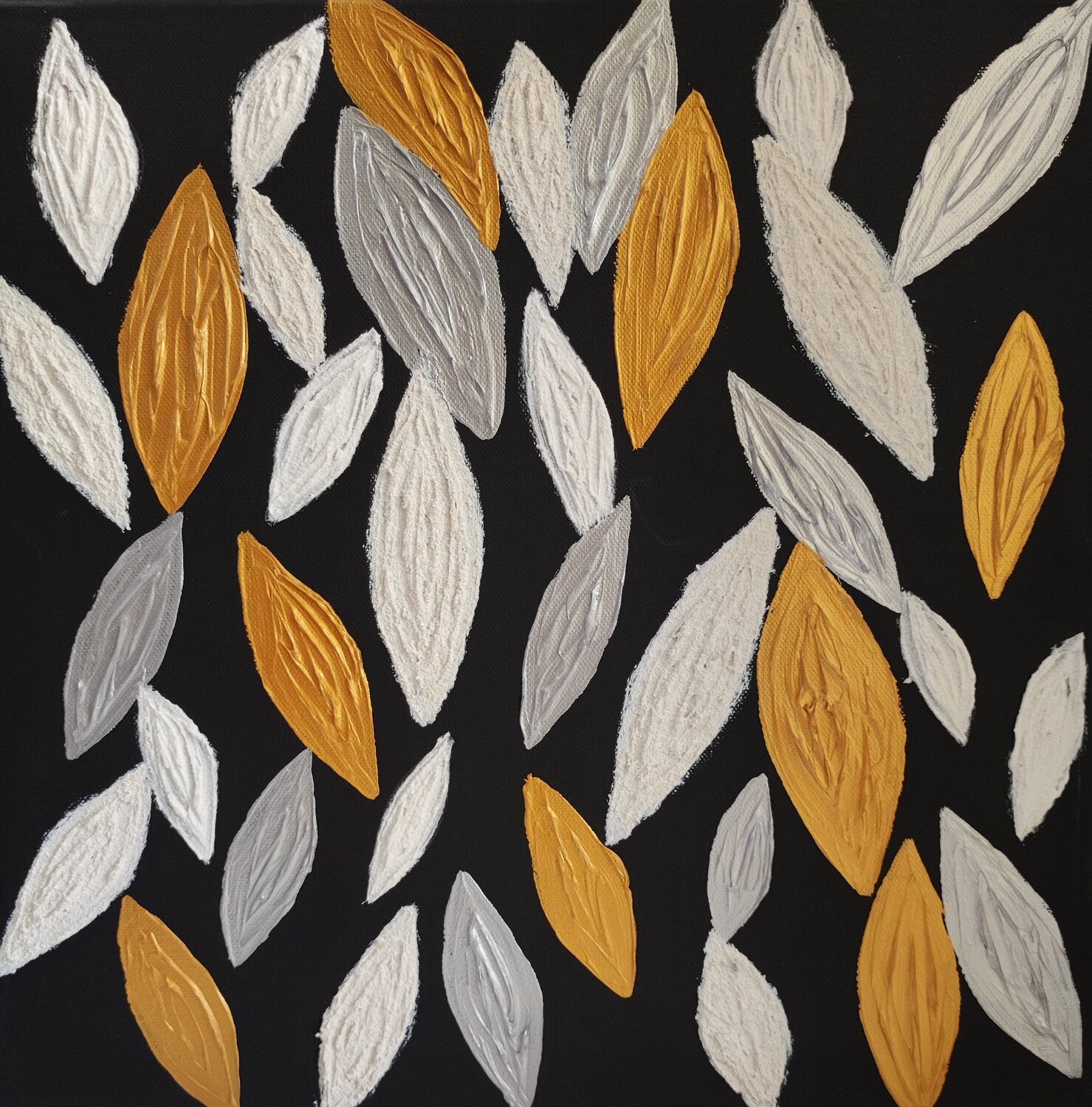 Leaves in the dark Idalija Gerviene Original painting for sale