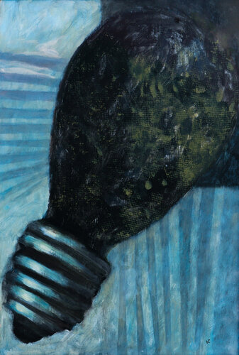 The Weight of Silence by Konrad Zając, Painting for Sale on Select