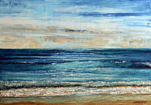 BEAUTIFUL DAY SEASCAPE by Dimitra Papageorgiou, Painting for Sale on Select