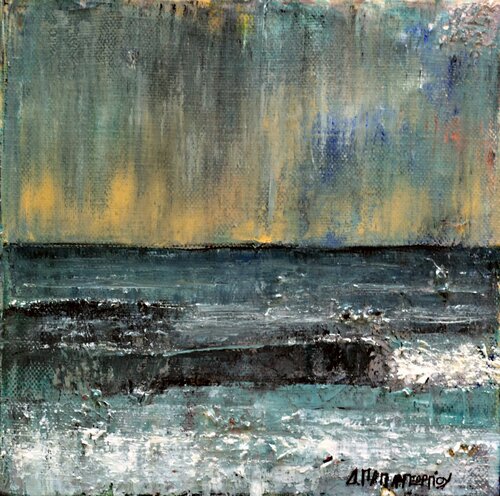 SMALL SEASCAPE 17 by Dimitra Papageorgiou, Painting for Sale on Select