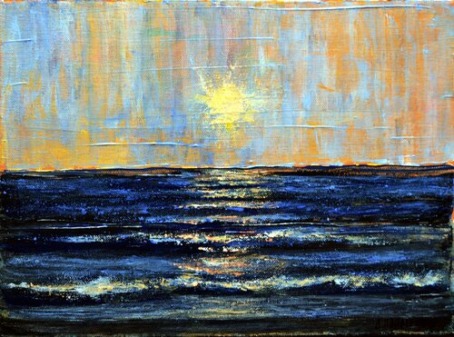 CHALKIDIKI   SEASCAPE 1 by Dimitra Papageorgiou, Painting for Sale on Select