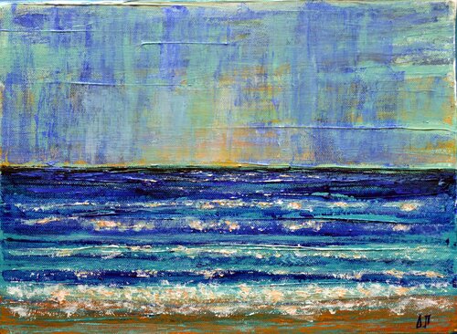 CHALKIDIKI   SEASCAPE 2 by Dimitra Papageorgiou, Painting for Sale on Select