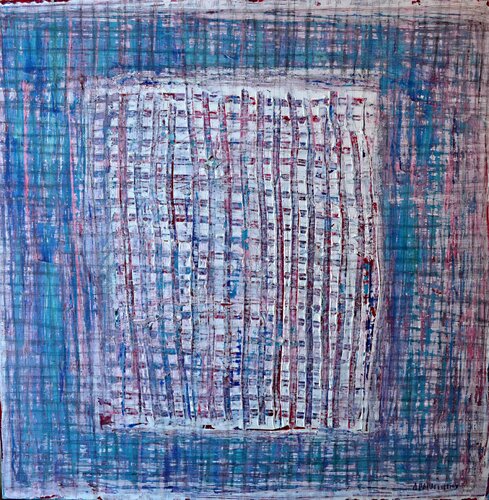 GRID 1 by Dimitra Papageorgiou, Painting for Sale on Select