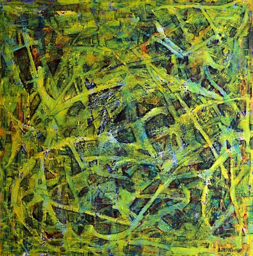CREATURES ARE HERE by Dimitra Papageorgiou, Painting for Sale on Select