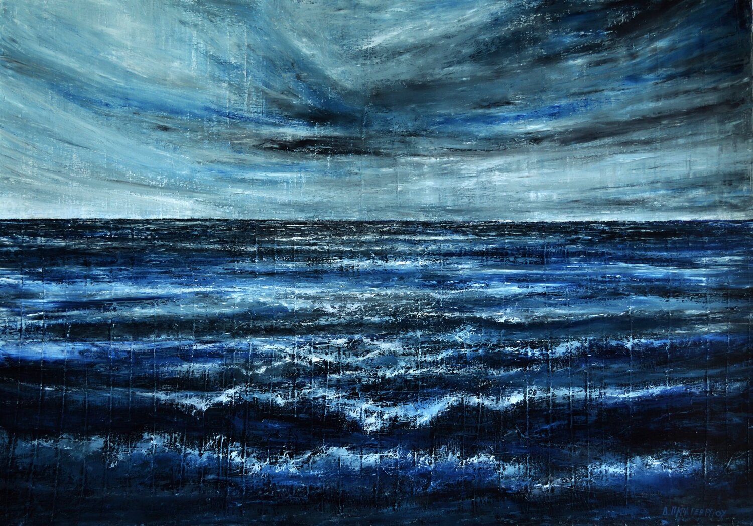 THE STORM Dimitra Papageorgiou Original painting for sale