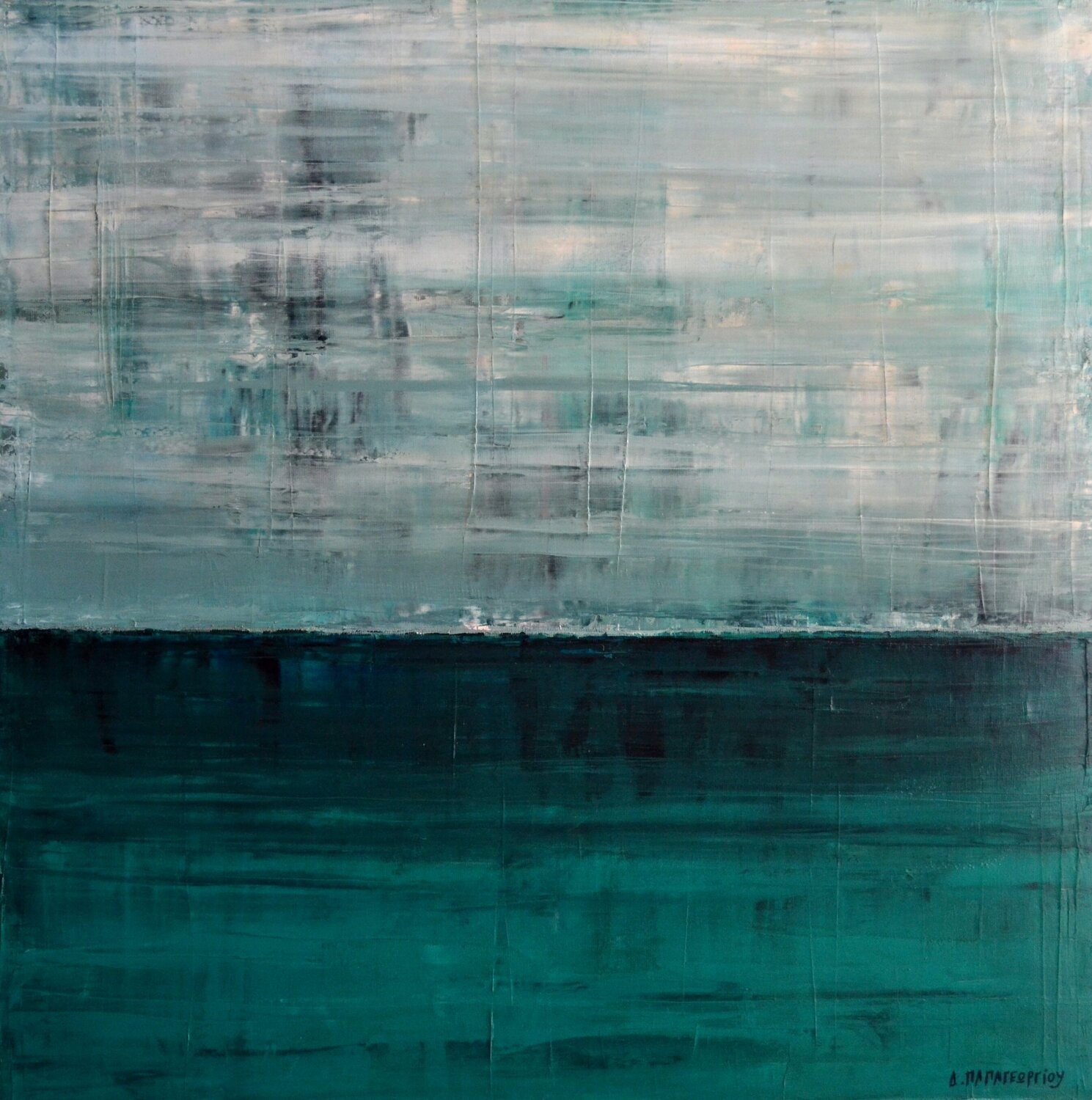 THE SEA 1 Dimitra Papageorgiou Original painting for sale