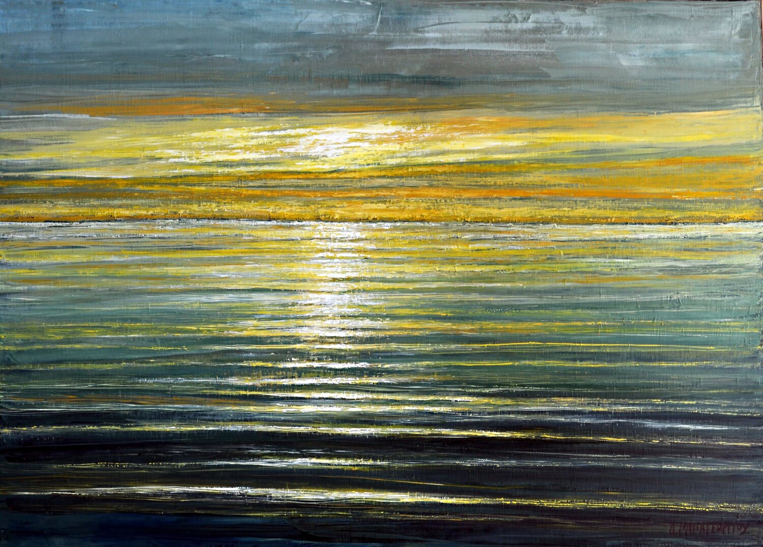MAGIC SUMMER 2 Dimitra Papageorgiou Original painting for sale