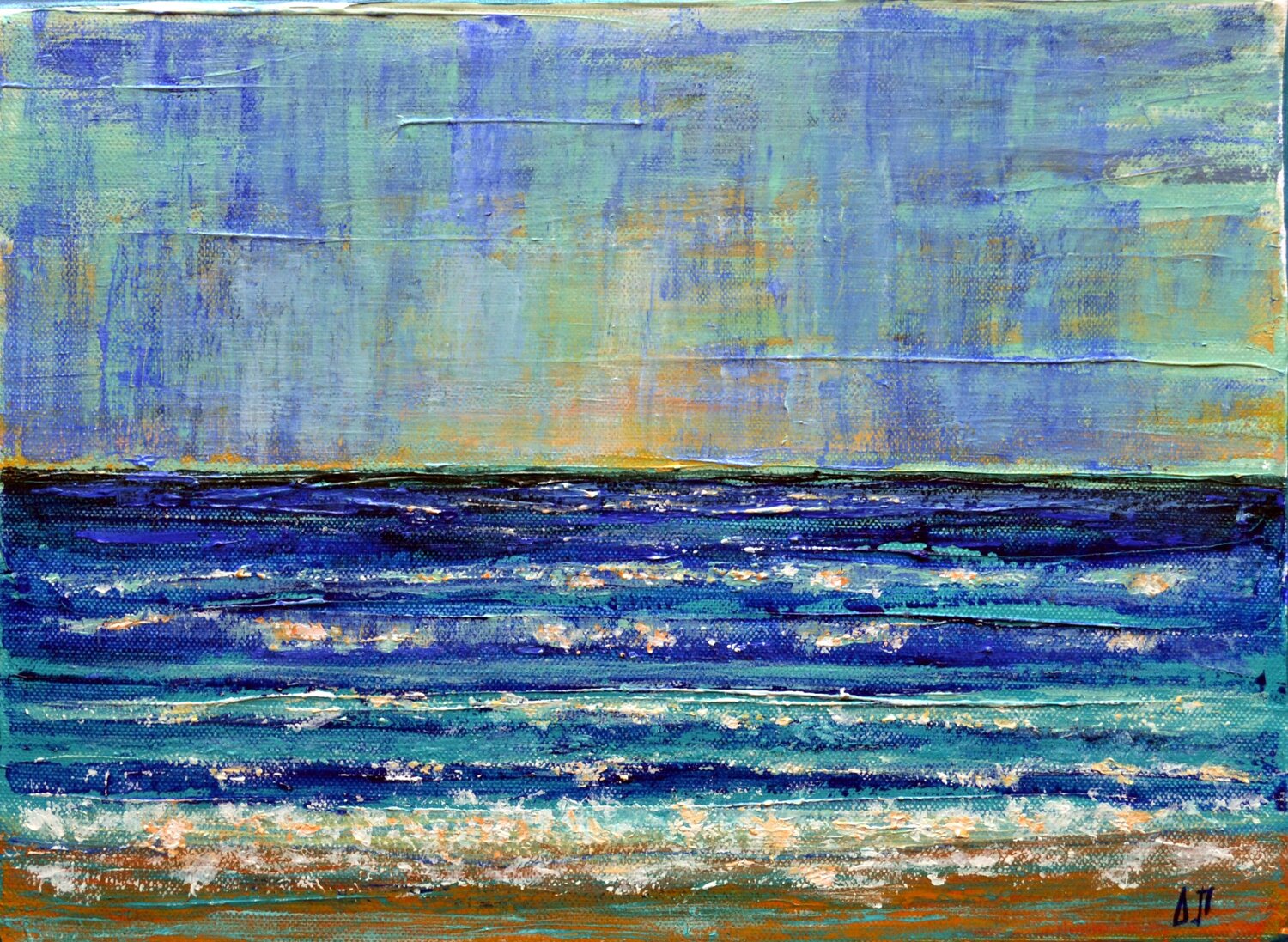 CHALKIDIKI   SEASCAPE 2 Dimitra Papageorgiou Original painting for sale