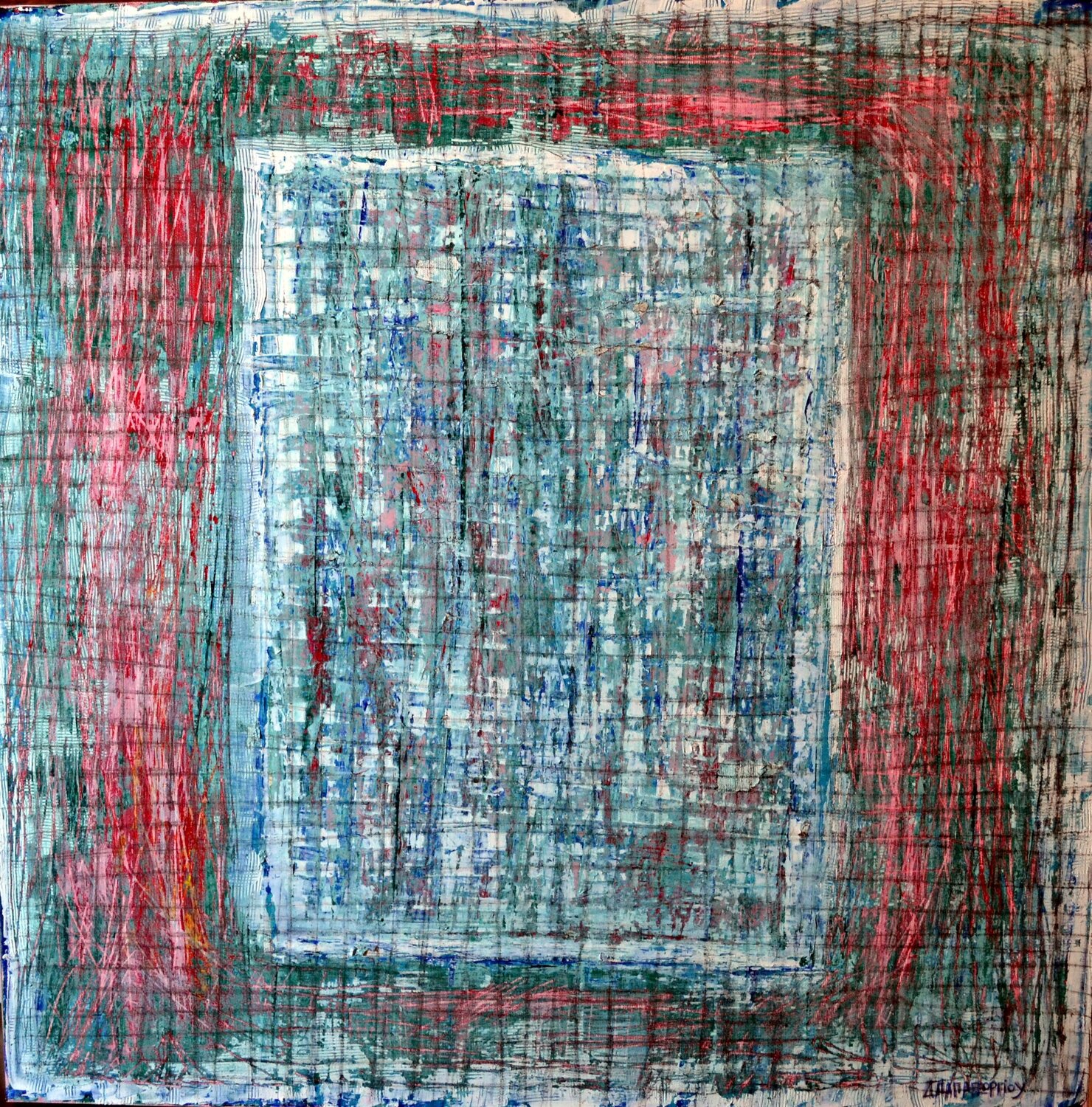 GRID 2 Dimitra Papageorgiou Original painting for sale