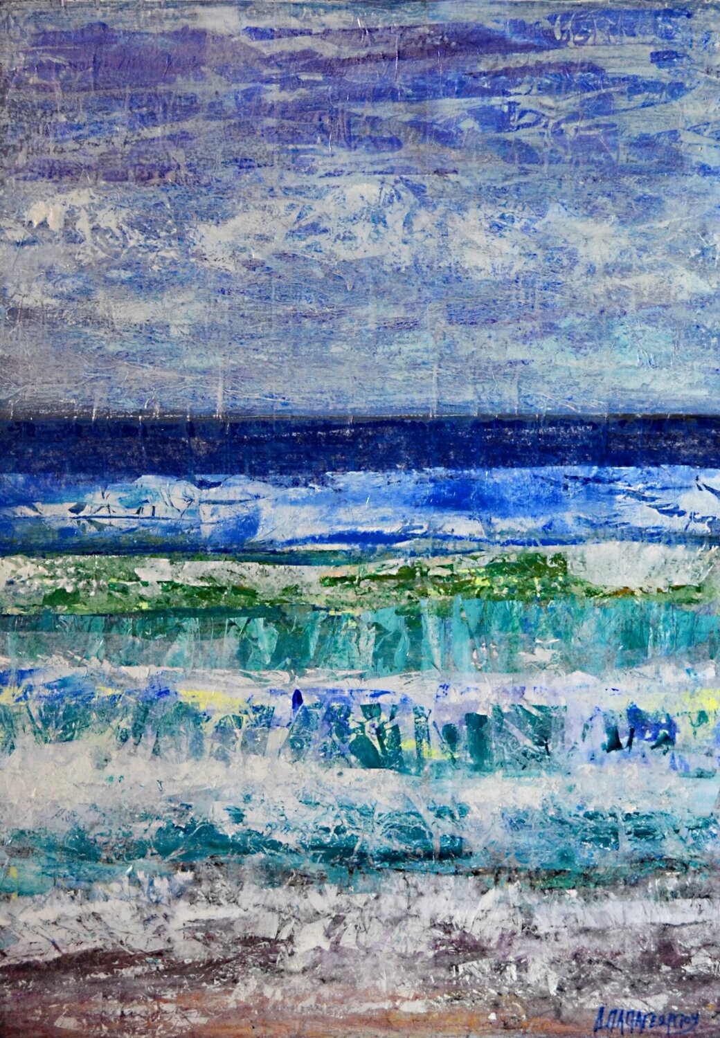 STORMY SEAS 1 Dimitra Papageorgiou Original painting for sale