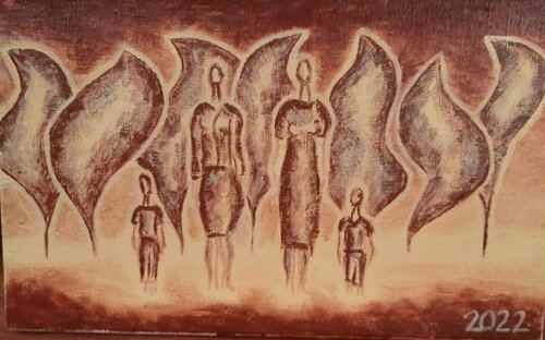 Fire by Peter Plavcan, Painting for Sale on Select