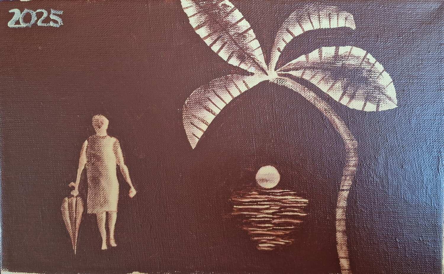 Sunset Peter Plavcan Original painting for sale