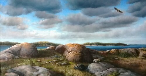 My landscape by Satu Helle, Painting for Sale on Select