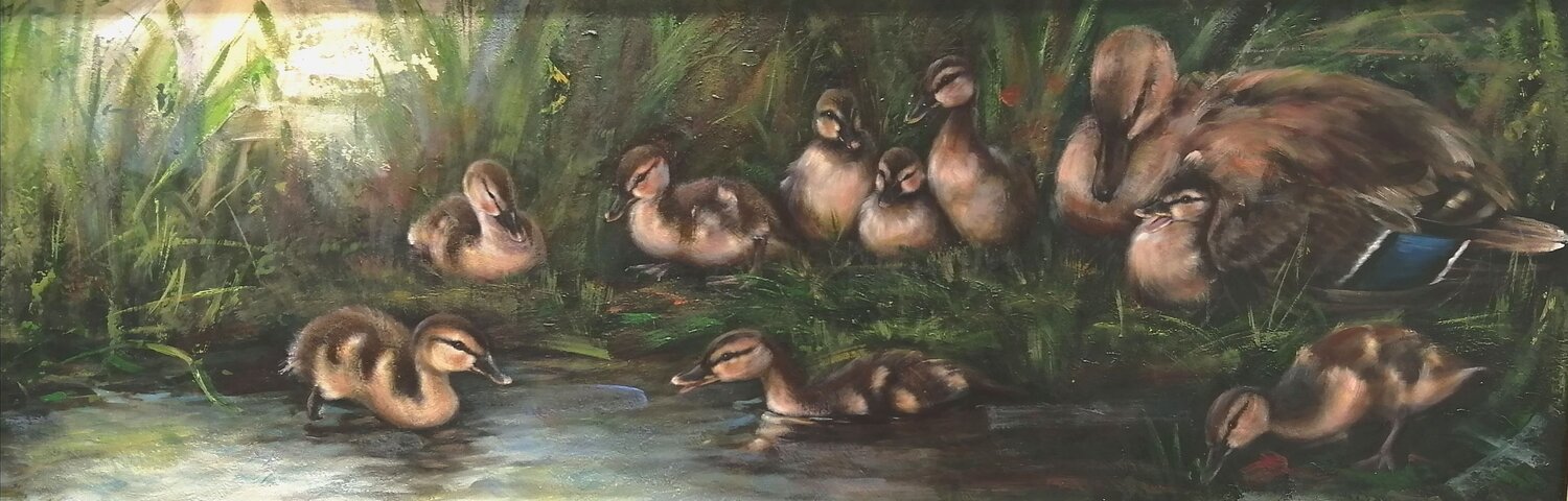 9 sweet ones Satu Helle Original painting for sale