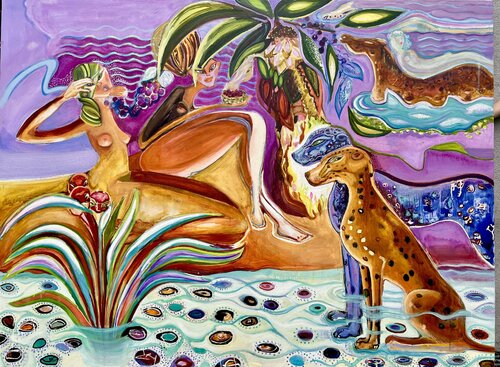 "Les chevauchées fantastiques" by Laurence LEJAY, Painting for Sale on Select