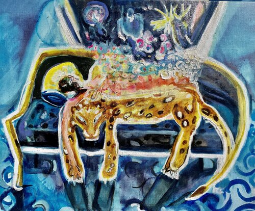 Des rêves de tigre by Laurence LEJAY, Painting for Sale on Select