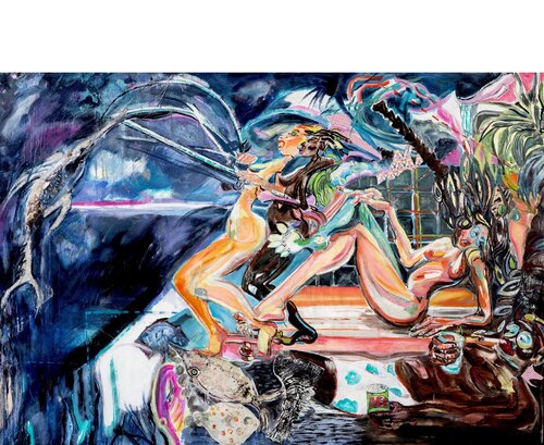 La peche miraculeuse by Laurence LEJAY, Painting for Sale on Select