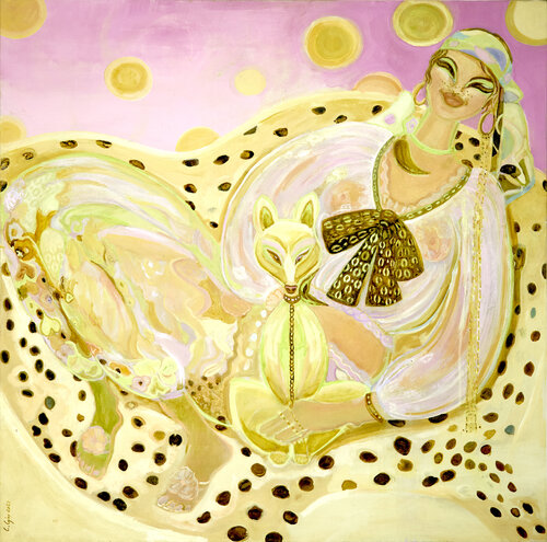 Années 70 by Laurence LEJAY, Painting for Sale on Select