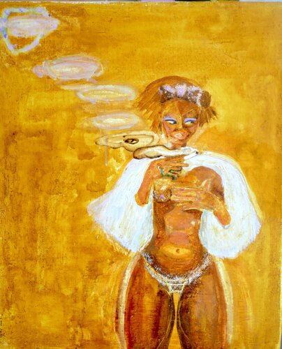 Les années paillettes by Laurence LEJAY, Painting for Sale on Select