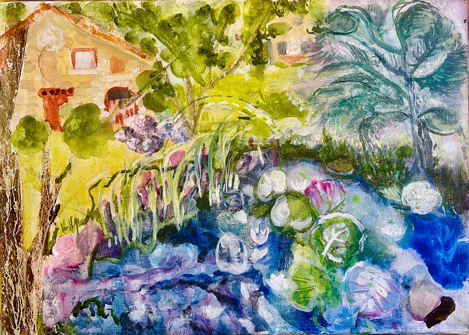 La mare aux diables Laurence LEJAY Original painting for sale