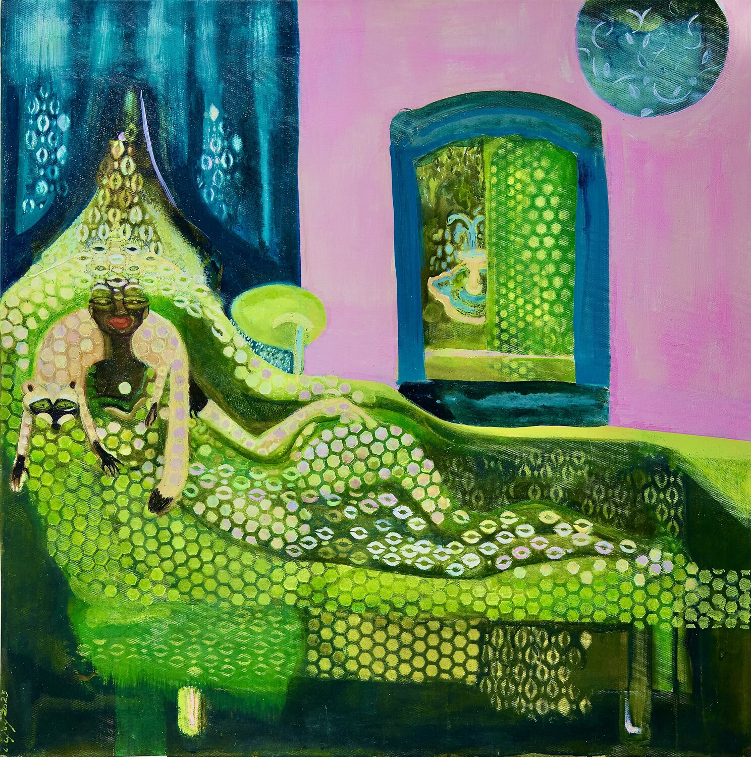 La mariée était en vert Laurence LEJAY Original painting for sale
