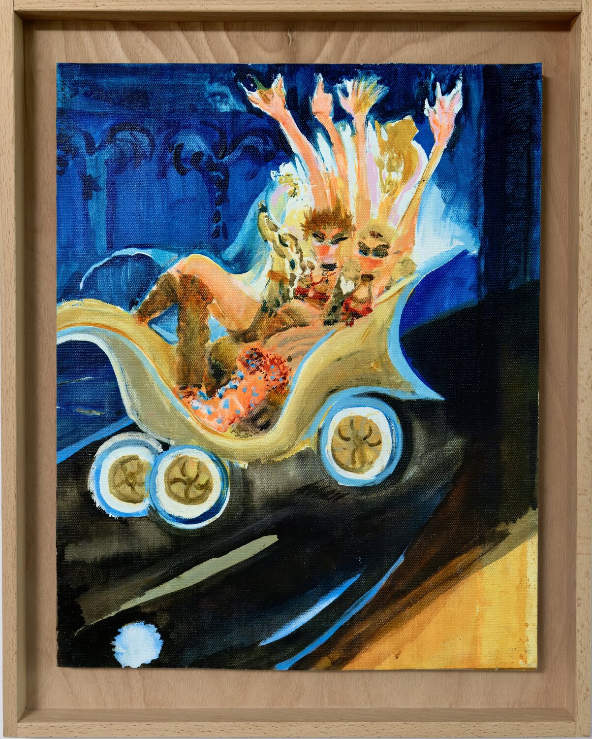 Hermes et les amazones III Laurence LEJAY Original painting for sale