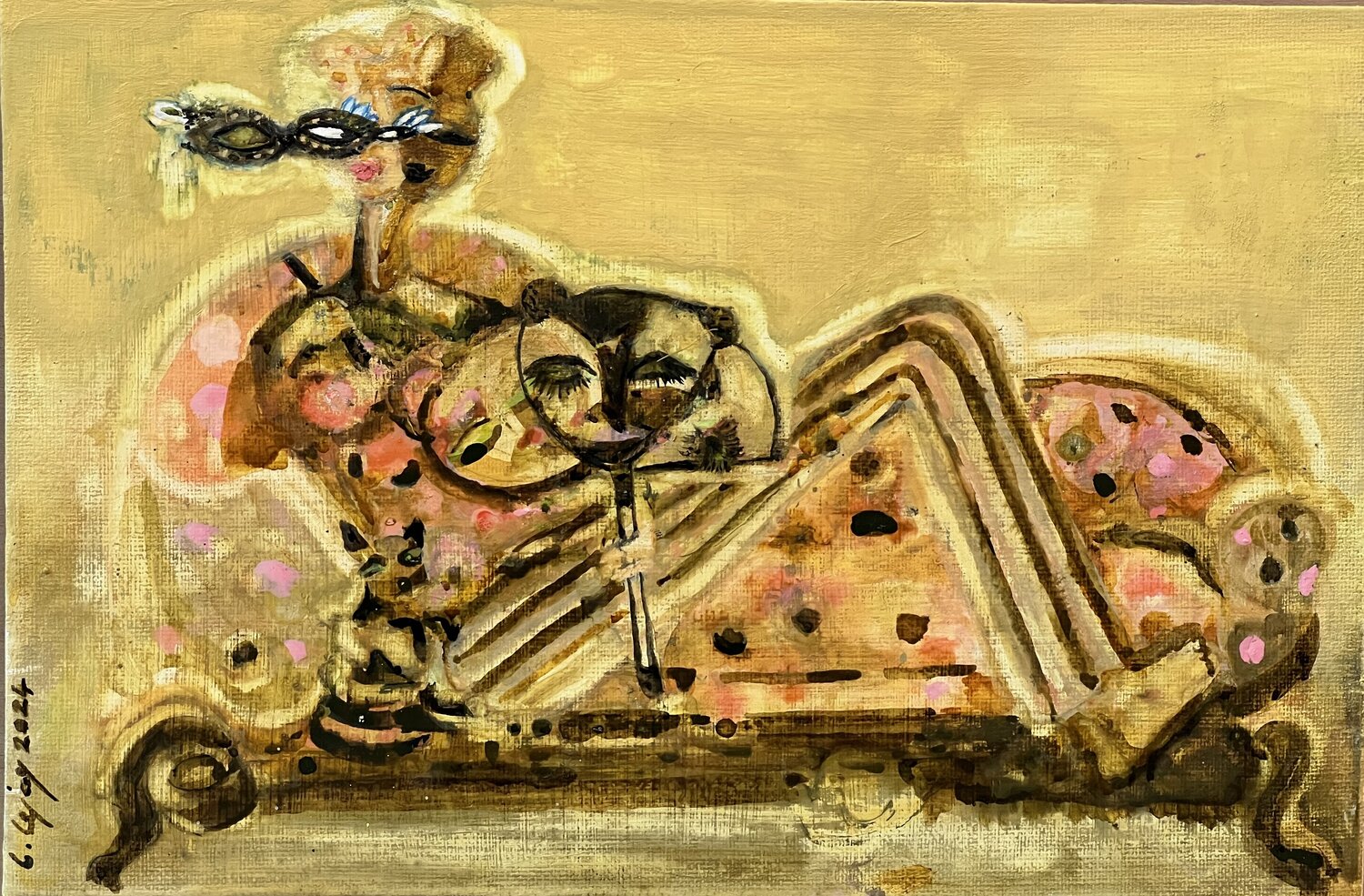 Les faux semblants Laurence LEJAY Original painting for sale