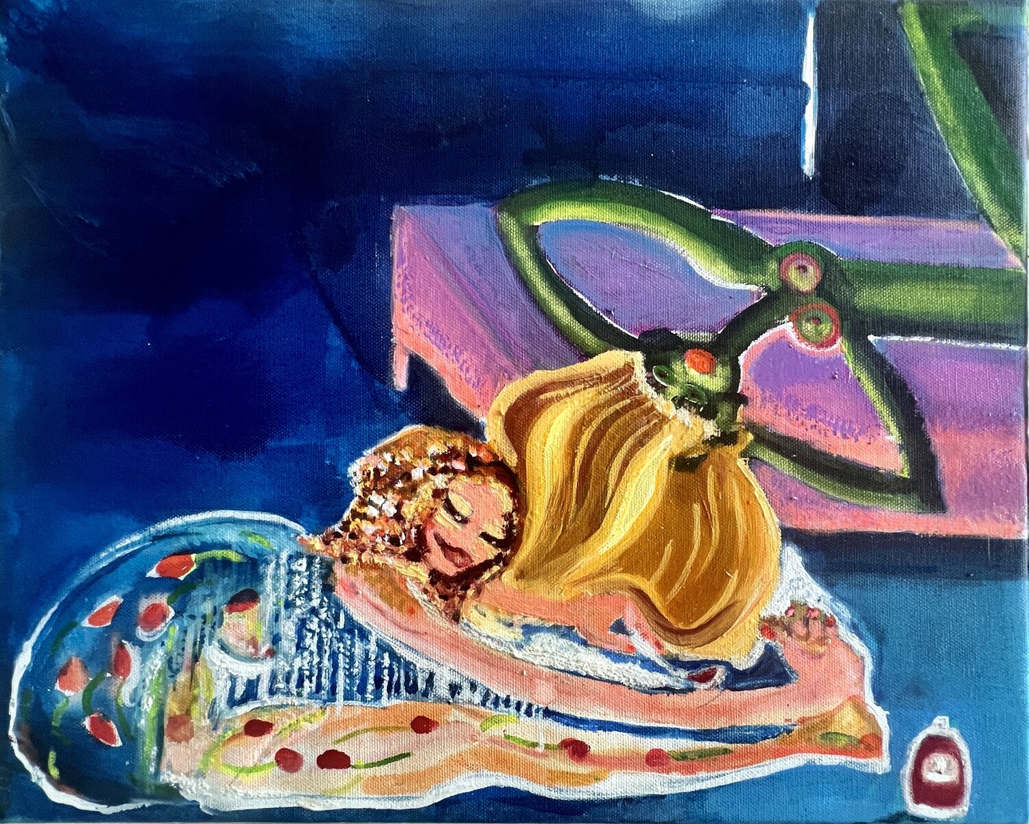 beauty duty Laurence LEJAY Original painting for sale