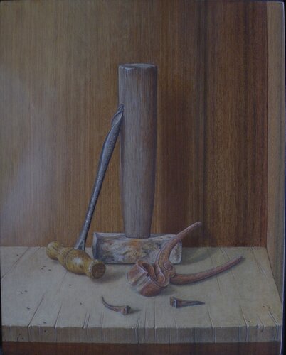 mes outils by stéphane morlais, Painting for Sale on Select