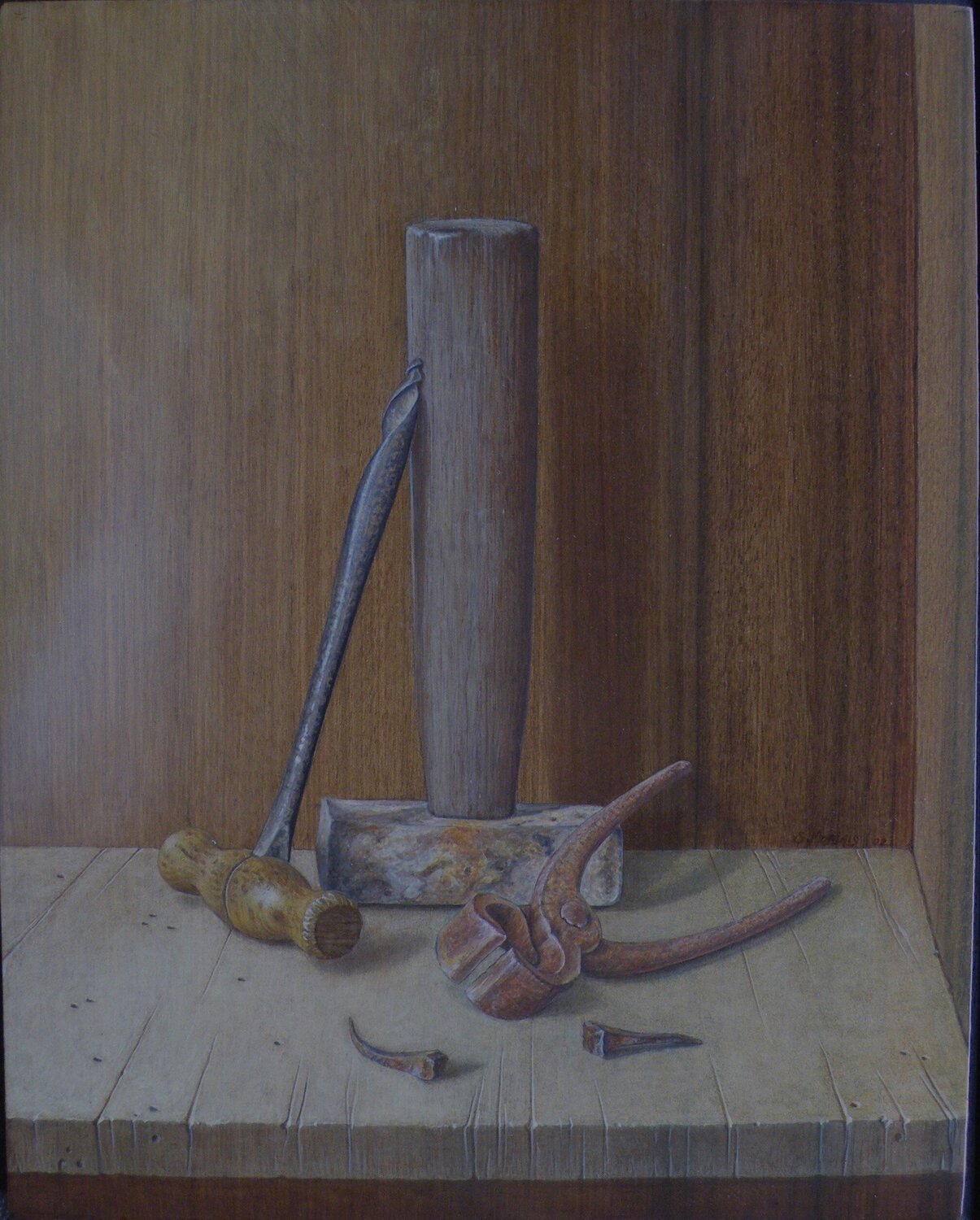 mes outils stéphane morlais Original painting for sale