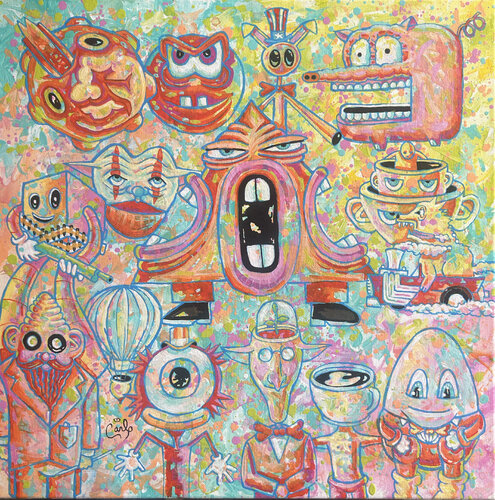 Pyramid Man by Carl Lozada, Painting for Sale on Select