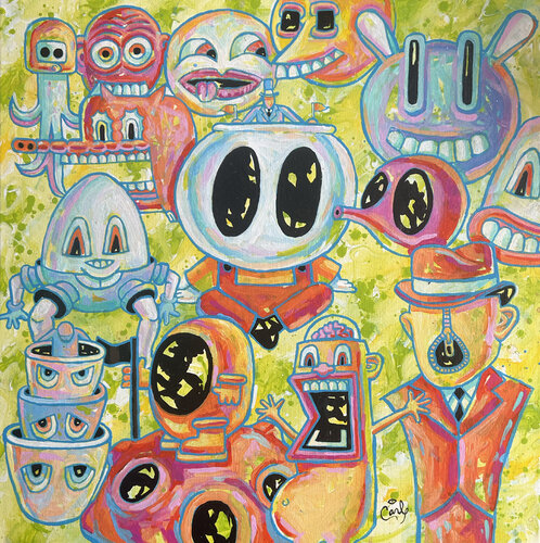 Power Grab by Carl Lozada, Painting for Sale on Select