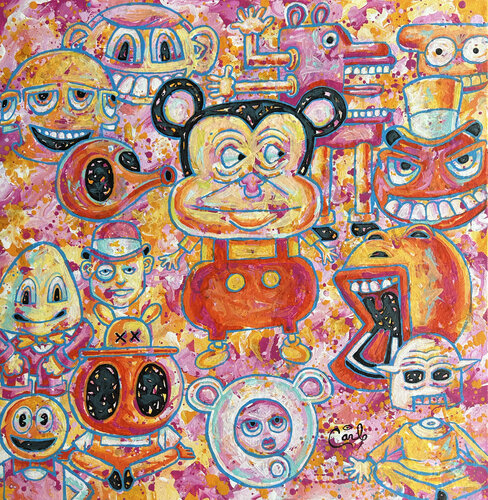Weird Mickey by Carl Lozada, Painting for Sale on Select