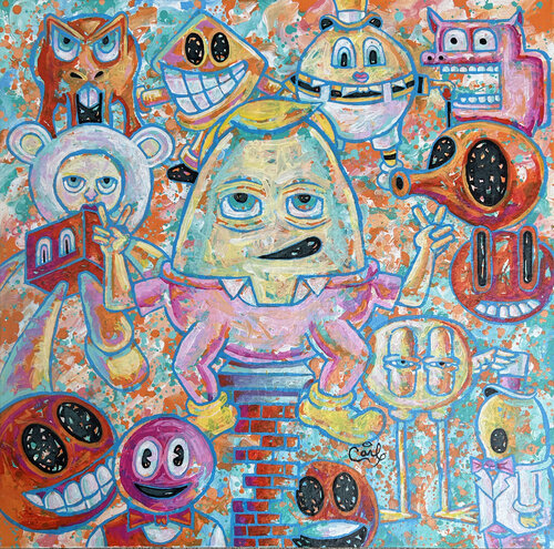 Stupid by Carl Lozada, Painting for Sale on Select