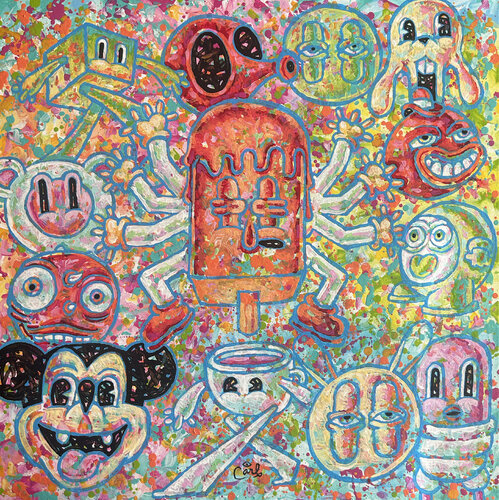 Buddha Pop by Carl Lozada, Painting for Sale on Select