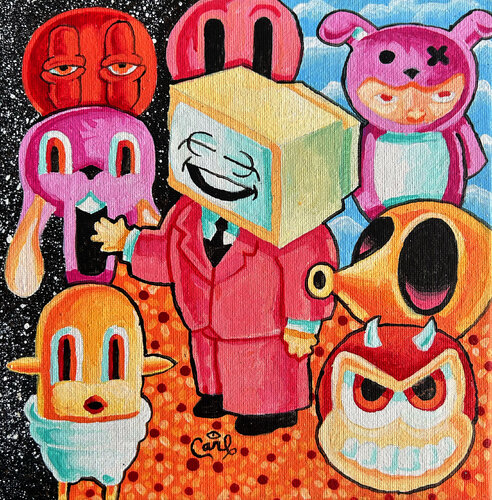 Computer Nerd Mini by Carl Lozada, Painting for Sale on Select