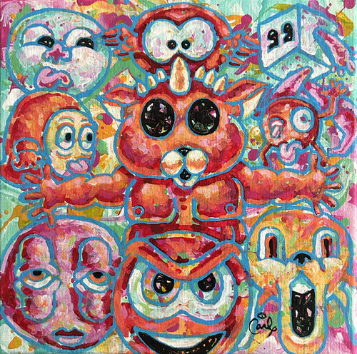Little Devil by Carl Lozada, Painting for Sale on Select