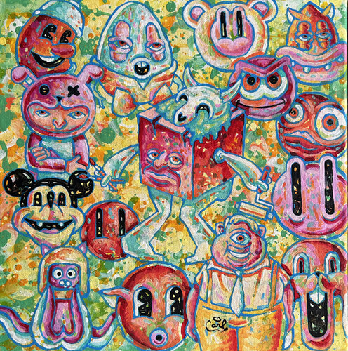 Blockhead by Carl Lozada, Painting for Sale on Select