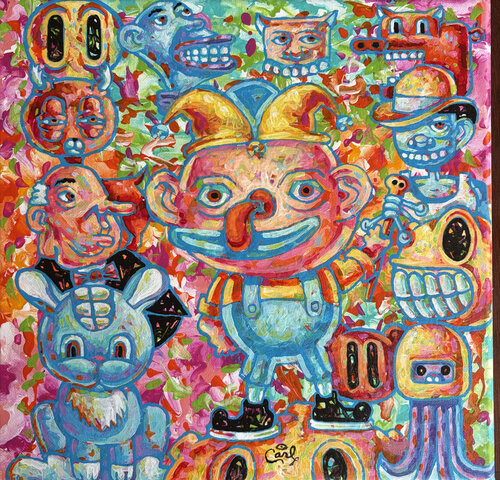 The Jester by Carl Lozada, Painting for Sale on Select