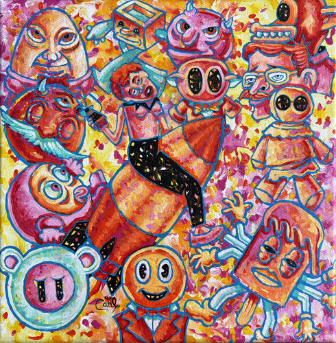 Is there a Rocket in Your Pocket? by Carl Lozada, Painting for Sale on Select