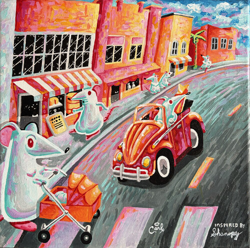Rat City by Carl Lozada, Painting for Sale on Select