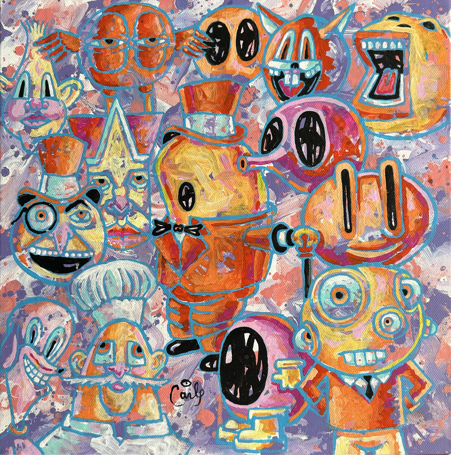 Peanut Man Carl Lozada Original painting for sale